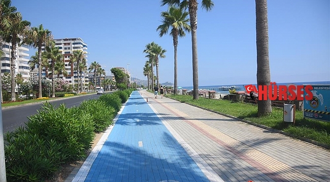 Alanya'da 30 km'lik bisiklet yolunda sona gelindi