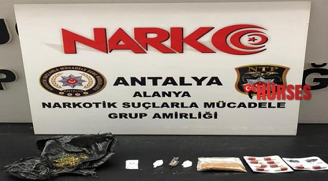 Alanya'da uyuşturucu operasyonu: 3 gözaltı