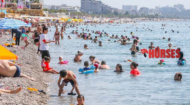 Antalya'da hava sıcaklığı 41 dereceyi gördü
