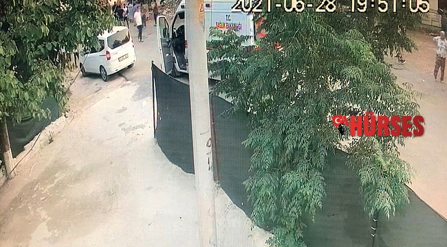 Antalya'da makaslı cinayet kamerada