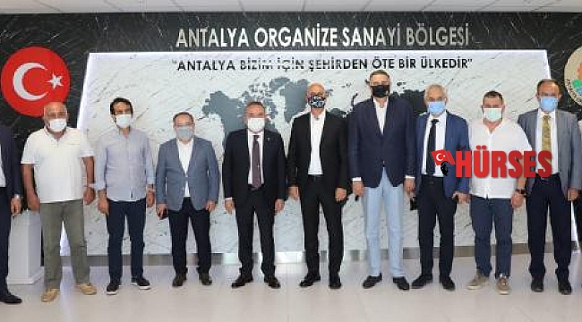 Başkan Böcek, OSB Başkanı Ali Bahar'ı ziyaret etti
