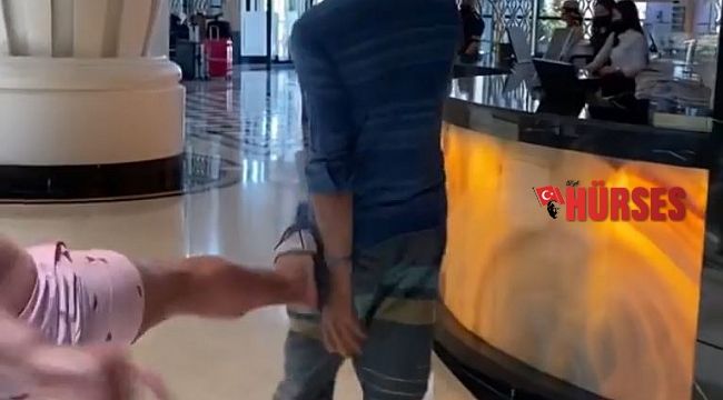 Çocukların fotoğraf ve videosunu çektiği iddia edilen 2 kişiye tekmeli tepki