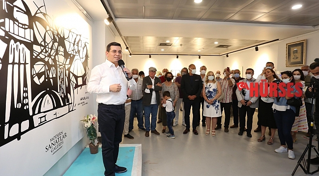 "Dededen Toruna" resim sergisi Dokumapark'ta açıldı