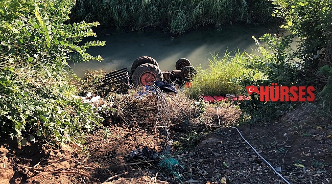 Devrilen traktörün altında kalarak can verdi