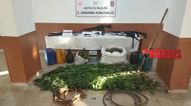 Gazipaşa'da dev uyuşturucu operasyonu