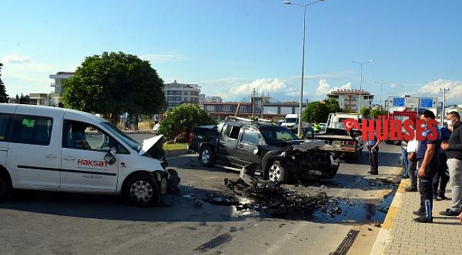 Serik'te kaza: 2 yaralı