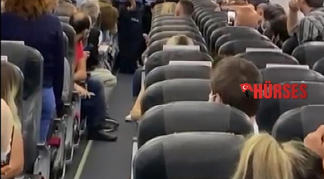 Uçakta 'taciz' ve 'iftira' iddiası