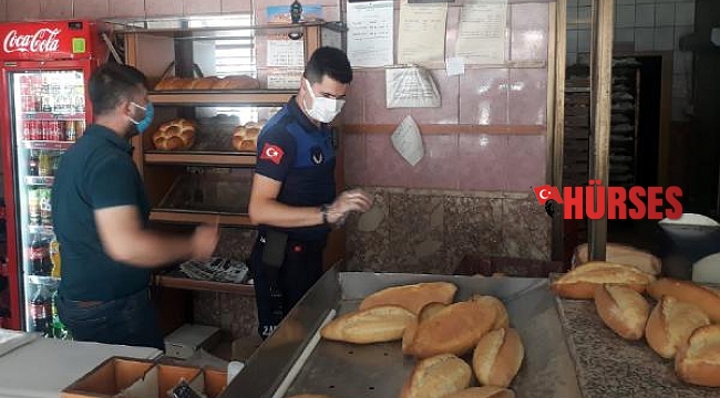 Zabıta fırınları denetledi