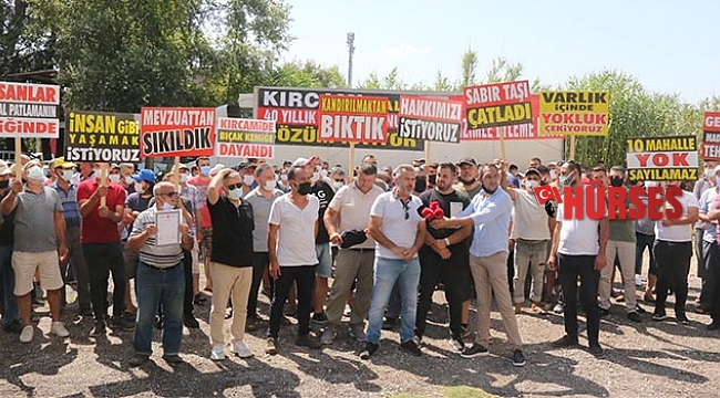 40 yıllık imar sorununa protesto