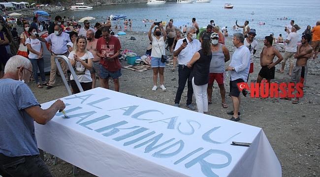 Antalya'da Alacasu Koyu eylemi