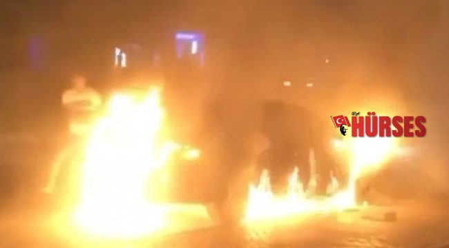 Antalya'da yanan otomobilde can pazarı