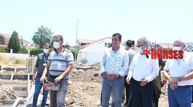 Arslanbucak kapalı pazar yerinin temeli törenle atıldı