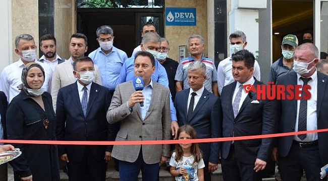 Babacan, parti binasının açılışını yaptı