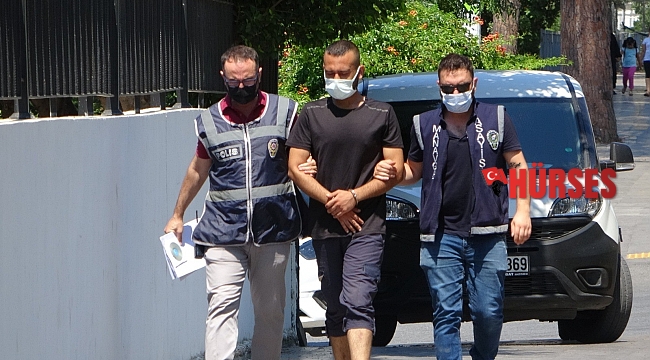 Çalınan aracı için ifade verirken hırsız yakalandı