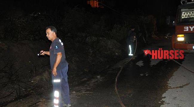Gazipaşa'da çalılık yangını