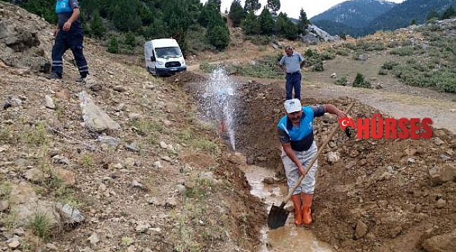 İbradı Başlar'da basınç düşüklüğü sorunu çözüldü