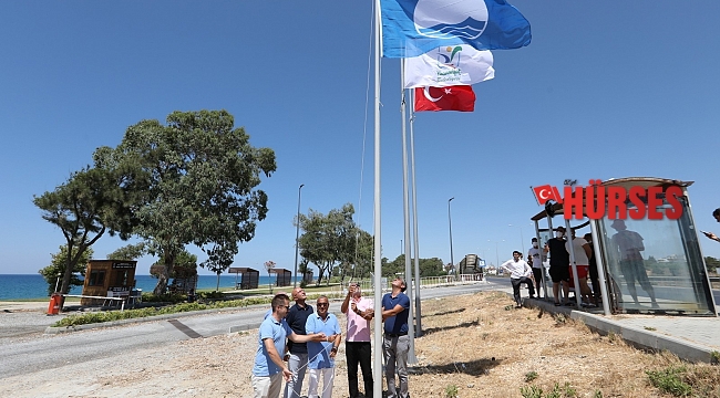 Kızılot halk plajı mavi bayrak aldı