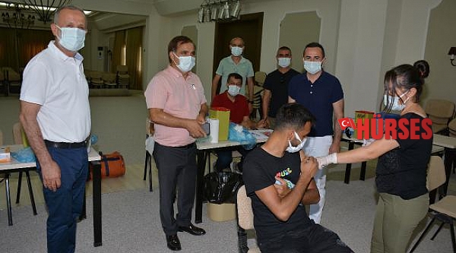 MATSO üyelerine toplu aşı uygulaması
