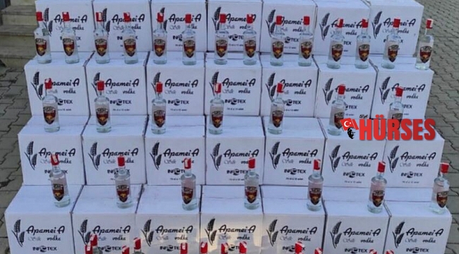 Otel deposunda bin 800 litre kaçak içki ele geçirildi