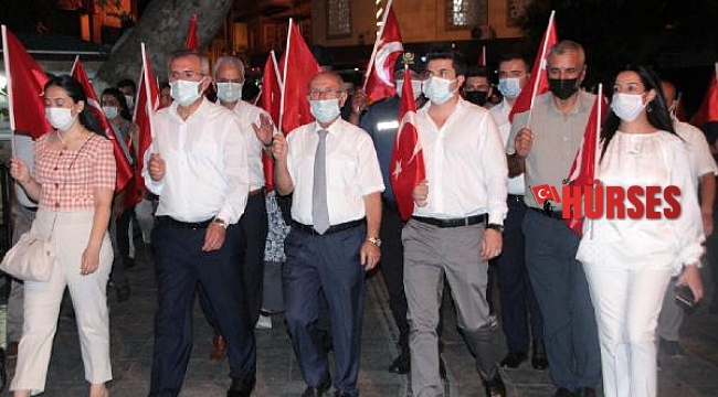 Serik'te 15 Temmuz Demokrasi ve Milli Birlik Günü anması