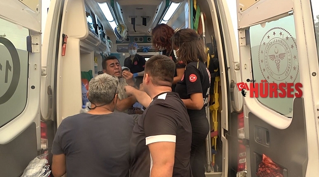 Yangından son anda kurtuldu, ambulans içerisindeki feryadı yürekleri dağladı