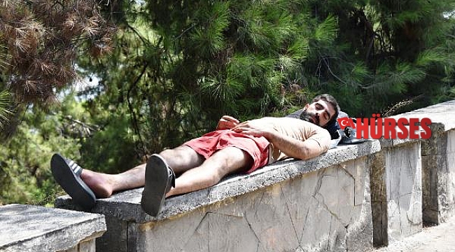 40 derece sıcakta yatarken bulundu