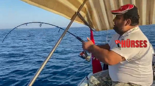 Amatör balıkçı, 30 kiloluk kuzu balığı yakaladı
