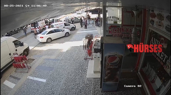 Aniden yola fırlayan küçük kıza otomobil çarptı