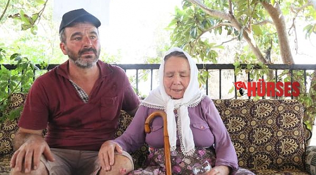 Annesini 600 metre sırtında taşıyıp yangından kurtardı