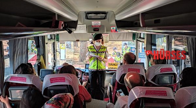 Antalya'da jandarmadan karekodlu emniyet kemeri video uygulaması