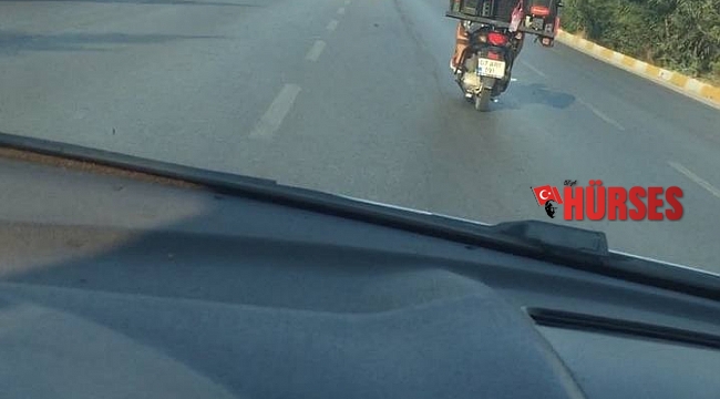 Antalya'da trafikte akıl almaz görüntü