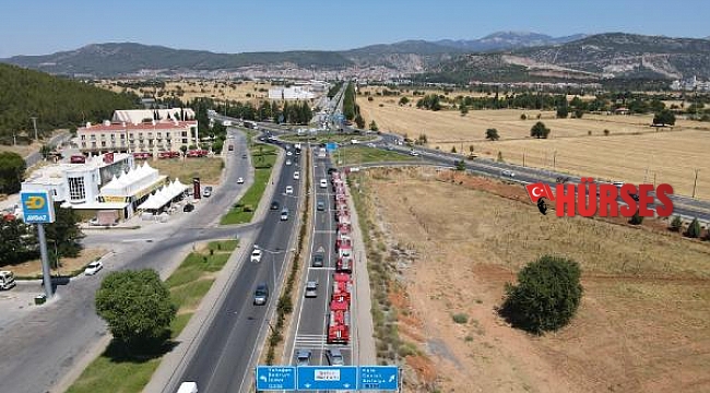 Azeri alev savaşçıları uğurlandı