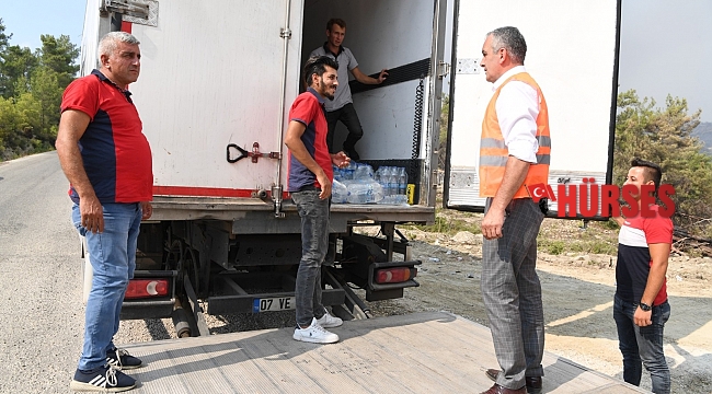 Başkan Esen yangın bölgesinde