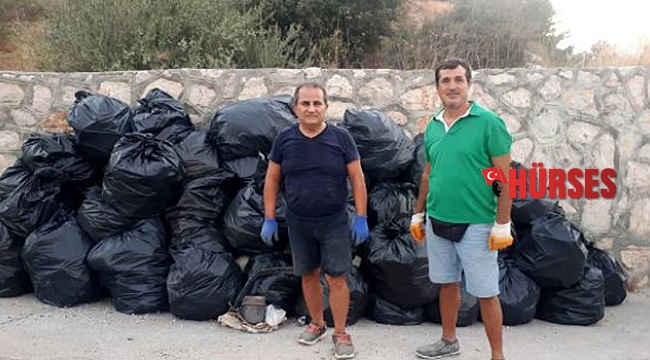 Doğaseverler ormanları temizliyor