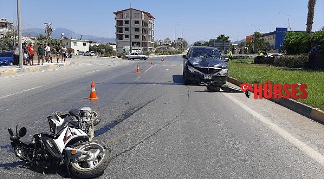 Gazipaşa'da kaza: 2 yaralı