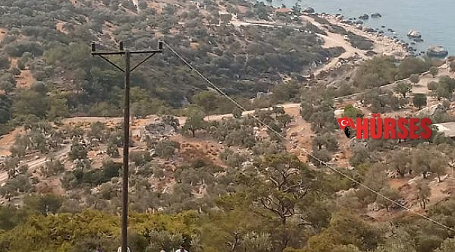 Kaş'ta tarla yangını