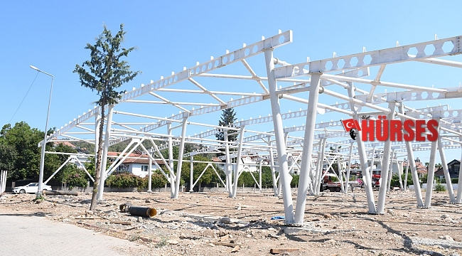 Kemer Belediyesi'nden kapalı pazar yeri çalışması