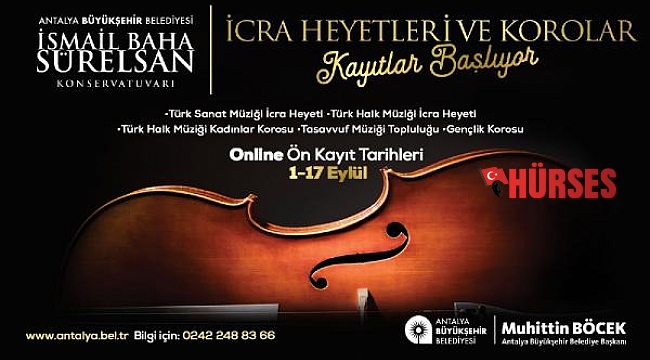 Konservatuvar kursları için ön kayıtlar başladı