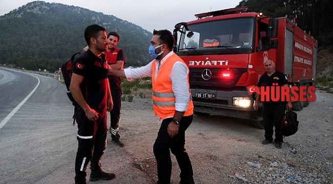 Konyaaltı Belediyesi'nden itfaiyecilere acil yardım çantası