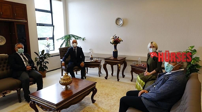Rektör Özkan, YÖK Başkanı Özvar ile bir araya geldi