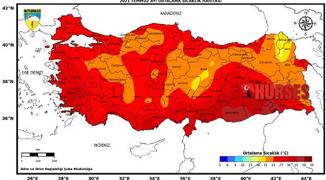 Son 50 yılın en sıcak ikinci temmuzu yaşandı