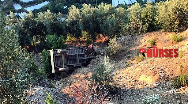 20 metrelik uçurumdan yuvarlanan traktörün sürücüsü öldü