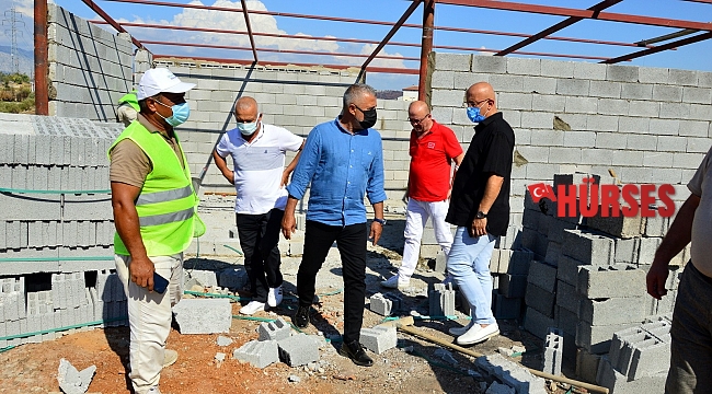 Afet bölgesi Manavgat'ta yapım onarım çalışmaları