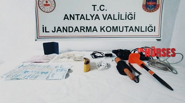 Akseki'de kaçak kazı yapan bir şüpheli yakalandı, firari hemşire aranıyor