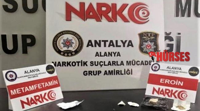 Alanya'da polisten trafikte uyuşturucu avı