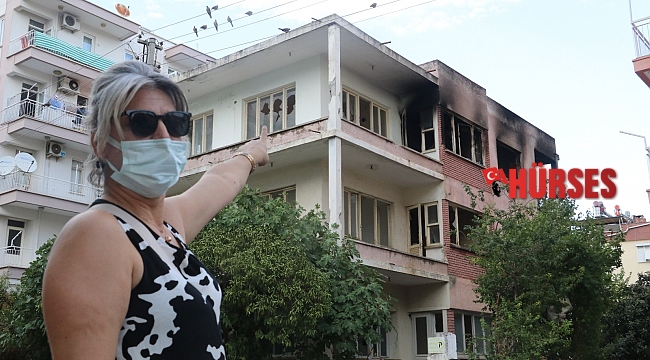 Alev alev yanan 'bimekan rezidans', mahalleliyi çileden çıkardı