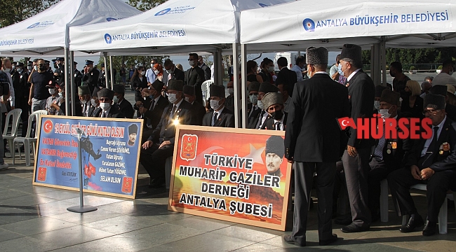 Antalya'da Gaziler Günü, düzenlenen tören ile anıldı