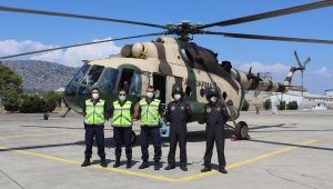 Antalya'da havadan trafik denetimi; 65 sürücüye 45 bin lira ceza