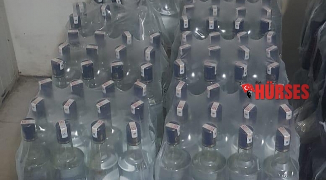 Antalya'da otelde 332 litre sahte içki ele geçirildi