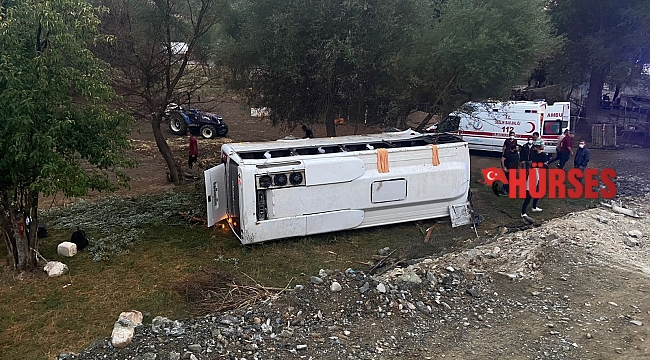 Antalya'da otobüs şarampole devrildi: 1 ölü, 9 yaralı